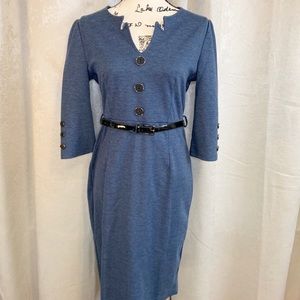 Vintage Blue Pencil Dress